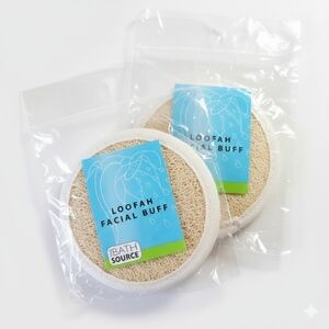 2 Loofah Facial Cleansing Pads Makeup Skin Face Self Care Loofa Buff Terry Cloth